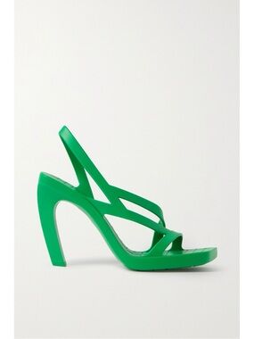 Bottega Veneta Green Gimbo Sandals in Parakeet
